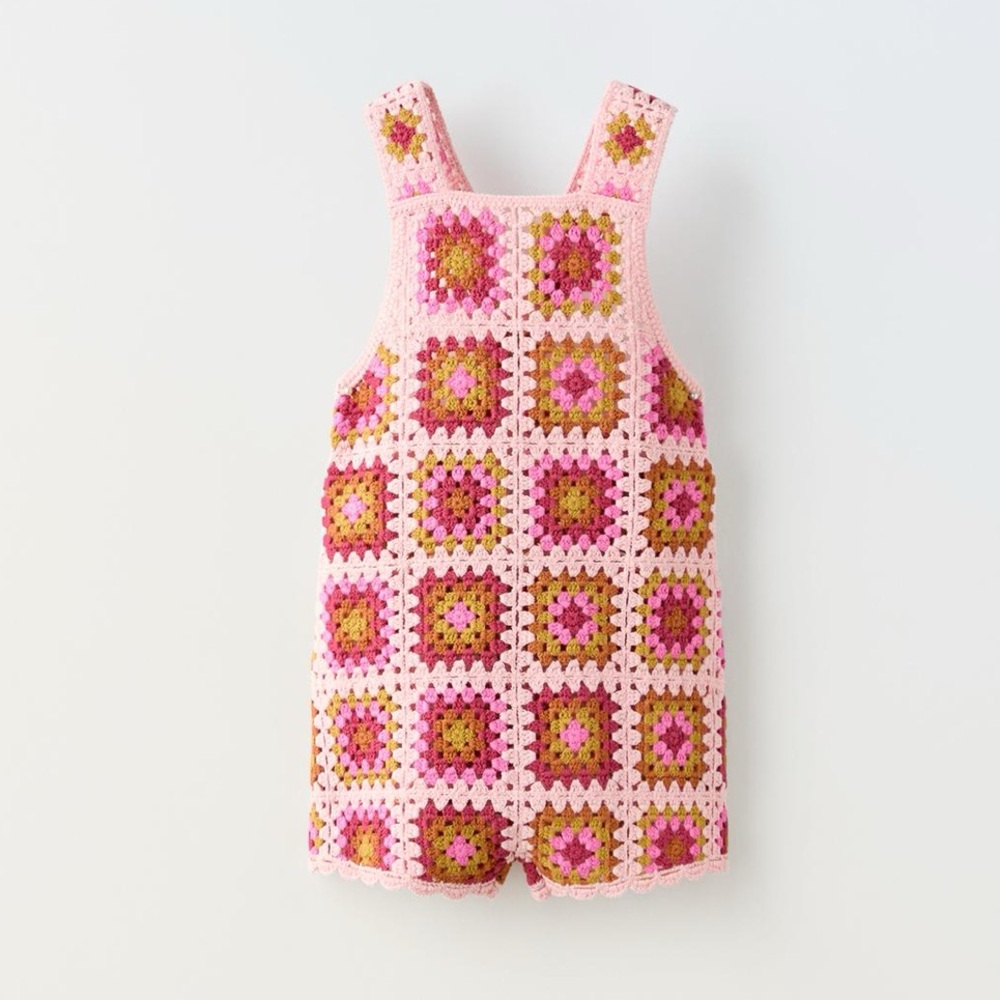 Zara crocheted overalls